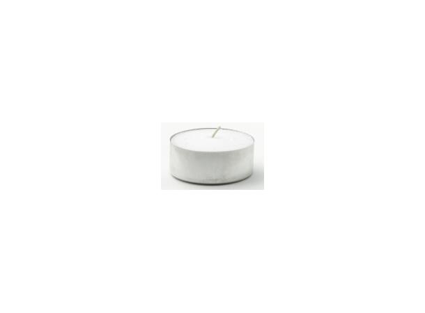 Telys DUNI 38mm 4t brenntid hvit (100) 